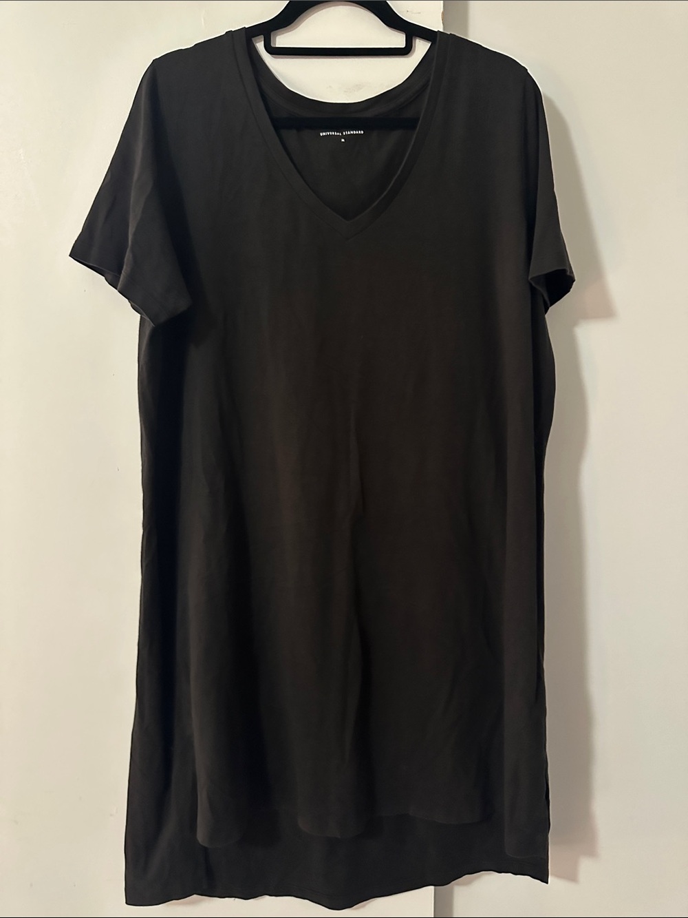 Universal Standard Black V-Neck Short